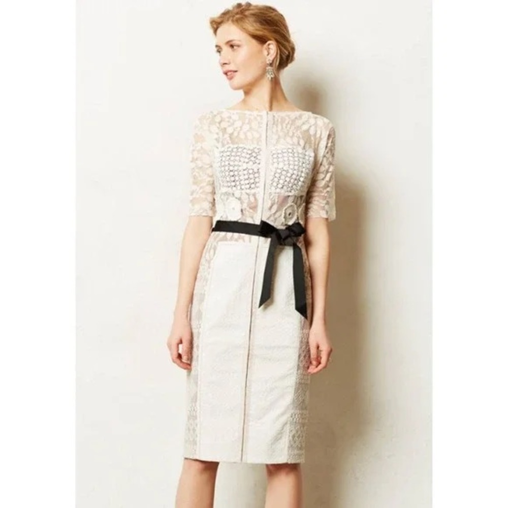 ANTHROPOLOGIE BEGUILE BY BYRON LARS SZ 12p lace dress